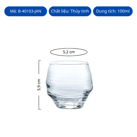 Ly thủy tinh Toyo Sasaki Sake Cup 100ml