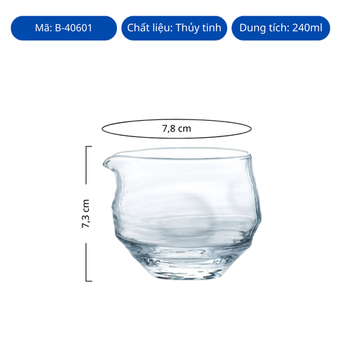 Ly thủy tinh Toyo Sasaki Carafe Sake Glass 240ml