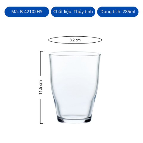 Ly thủy tinh Toyo Sasaki Tumbler Sourire 285ml