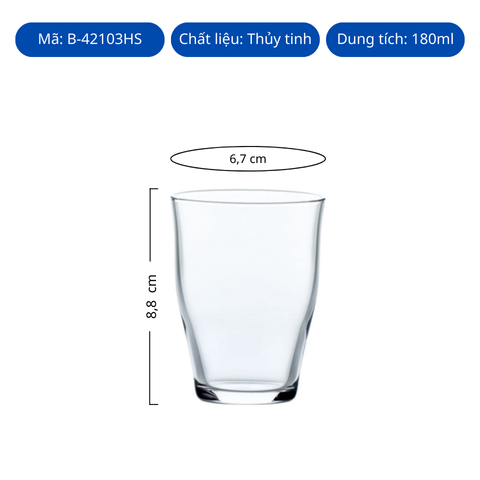 Ly thủy tinh Toyo Sasaki Tumbler Sourire 180ml