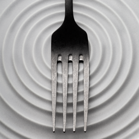 Nĩa Sola Switzerland Baguette Vintage Stone Wash Table Fork - Dày 3mm