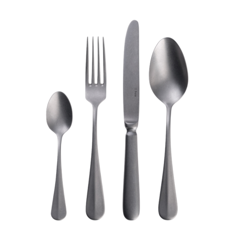 Nĩa Sola Switzerland Baguette Vintage Stone Wash Table Fork - Dày 3mm