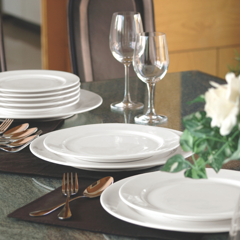 Đĩa sứ Baralee Simple Plus Flat Plate 21 cm