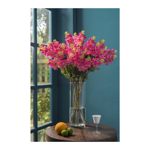 Hoa vải - Artificial flowers - Hoa phi yến màu hồng đỏ