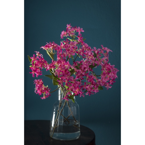 Hoa giả bằng vải - Đinh hương màu hồng đậm