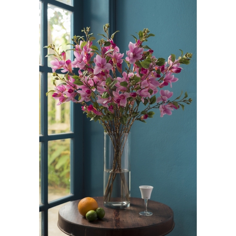 Hoa vải - Artificial flowers - Mộc lan nhỏ màu tím nhạt