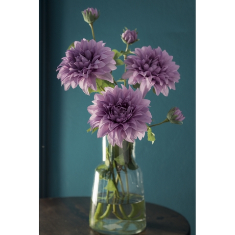 Hoa vải - Artificial flowers - Thược dược màu tím
