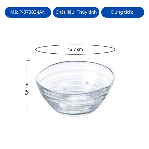 Bát thủy tinh Toyo Sasaki Minamo Bowl 12.7cm