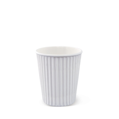 Ly giấy đồ uống nóng gợn sóng màu trắng 8oz - RWHC 8oz BL WHITE