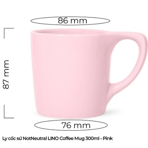 Ly sứ NotNeutral Pink LINO 10oz Coffee Mug, 300ml