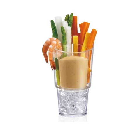 Thố nhựa Veggie Sticks & Dip On Ice, Set of 4 Prodyne,