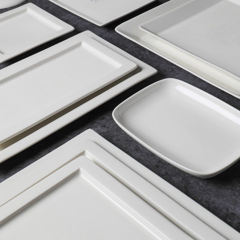 Đĩa sứ Baralee Simple plus Rectangular Plate 14.5*22cm