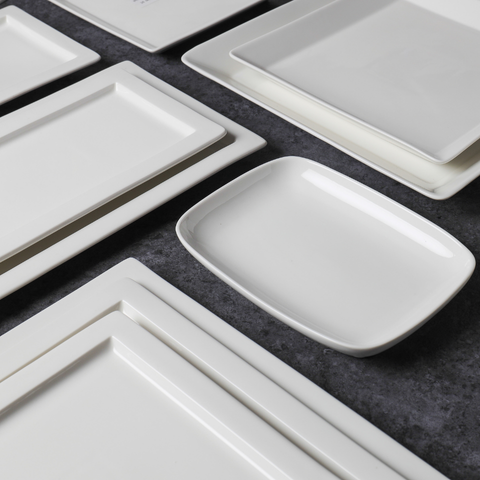 Đĩa sứ Baralee Simple plus Rectangular Plate 18.5*25.5cm