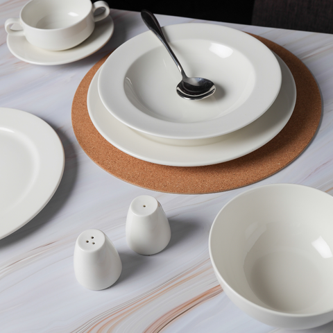 Đĩa sứ Baralee Simple Plus Deep Plate 23 cm