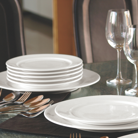 Đĩa sứ Baralee Simple Plus Flat Plate 21 cm