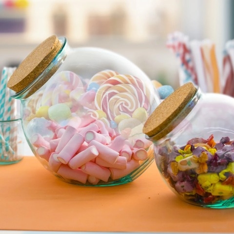 Bình thủy tinh tái chế VSM Bola Flores 26cm