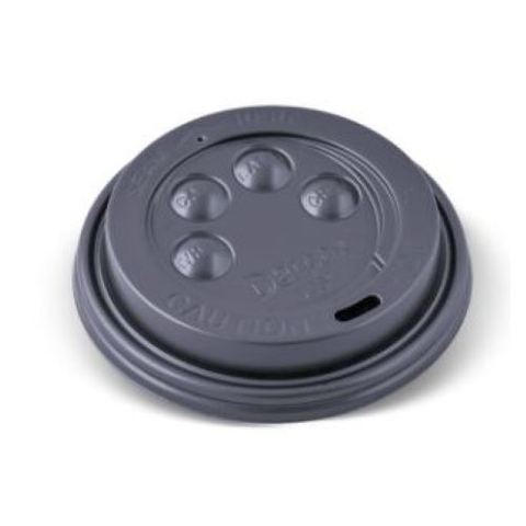 Set 100 Nắp Ly đồ uống nóng 12/16/20oz màu đen - 12/16/20oz Button Lid - BLACK