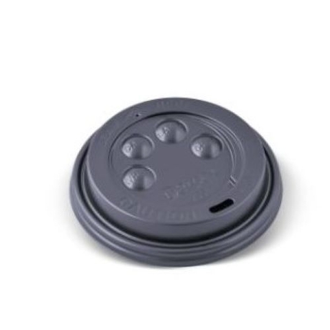 Set 100 Nắp Ly đồ uống nóng 8oz màu đen - 8oz Button Lid - BLACK