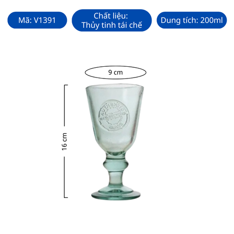 Ly thủy tinh tái chế VSM Copa Caliz Authentic 200ml