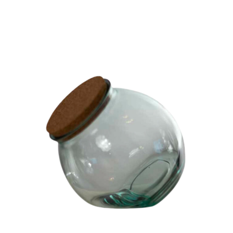 Bình thủy tinh tái chế VSM Bola Flores 19cm