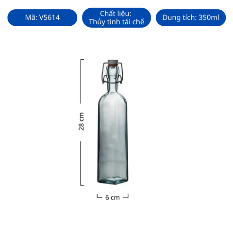 Chai thủy tinh tái chế VSM BotFragola Grd T/Herm 350ml