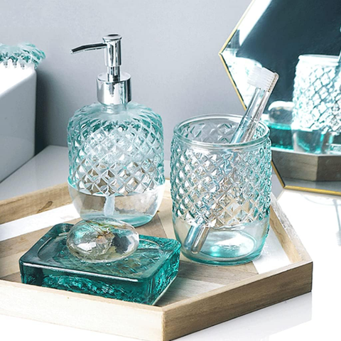 Khay đựng xà phòng thủy tinh tái chế VSM Jabonera Diamante