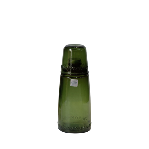 Set bình và ly thủy tinh tái chế VSM Set Botella 1 L Vaso C/T/Rosca Màu xanh lá cây Bình 1L - ly 220ml