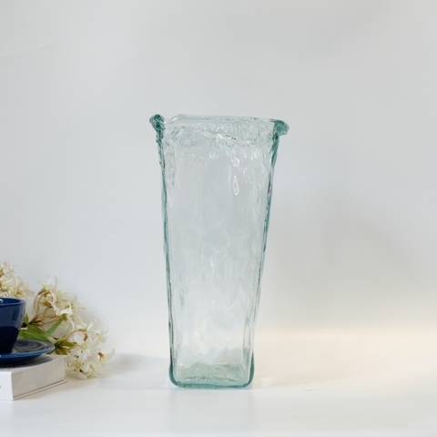 Bình hoa thủy tinh tái chế VSM Florero Pandora Authentic Pqñ 22cm