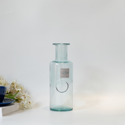 Bình hoa thủy tinh tái chế VSM Florero Botella Authentic 28cm