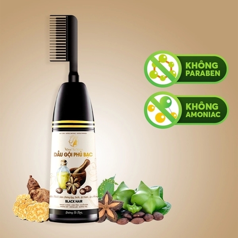 Dầu gội phủ bạc Khoẻ Tự Nhiên BLACK HAIR 200ml