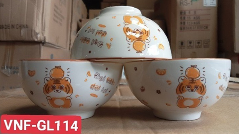 CHÉN SỨ HOA VĂN 4D