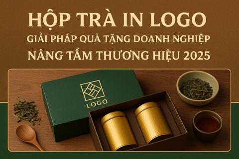 Hộp trà in logo