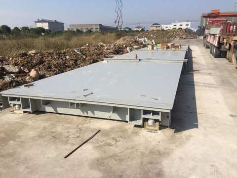 Lorry Dump Truck Scales 80 Ton 100 Ton Weighbridge 21 Meter Platform Length