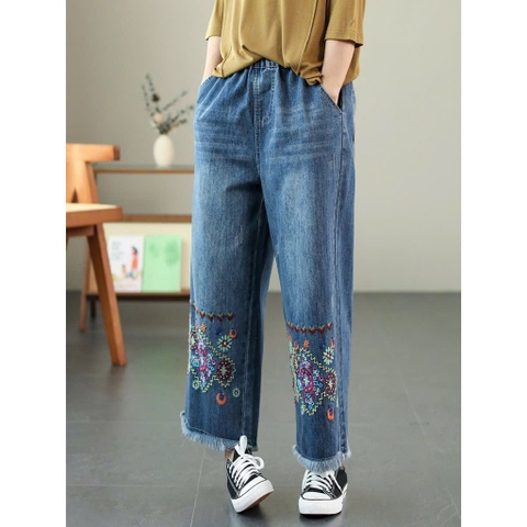 Quần jean thêu-R22.2703.26