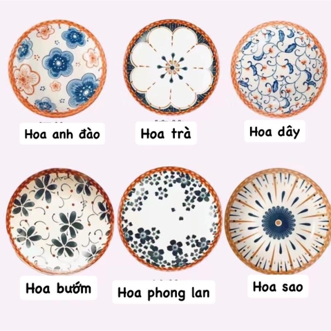 Set đĩa hoa văn-R3.0209