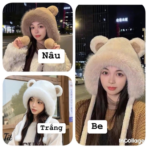 Mũ lông tai gấu-Tn10.2712
