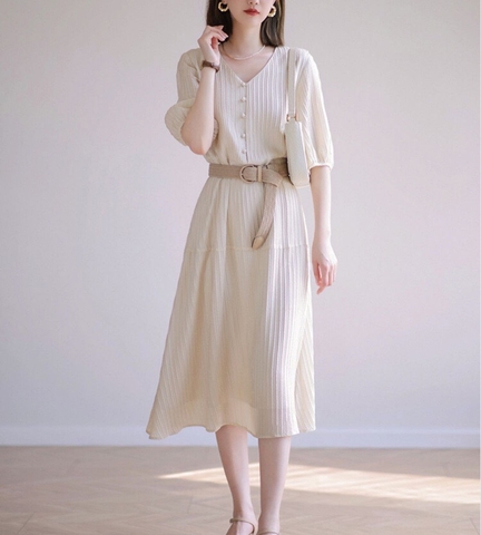 Váy thiết kế cổ tim-R8.0107