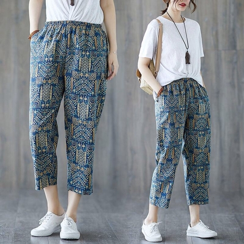 Quần baggy hoạ tiết-R23.1505