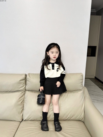 Sét áo len chân váy polo-TN7.2208