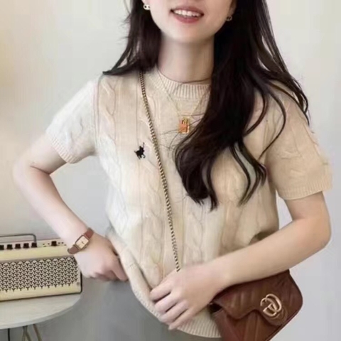 Áo len kẻ ngang có cổ-R7.2906