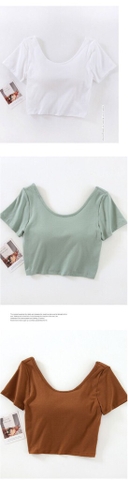 Áo crop kèm bra- TN3.0106