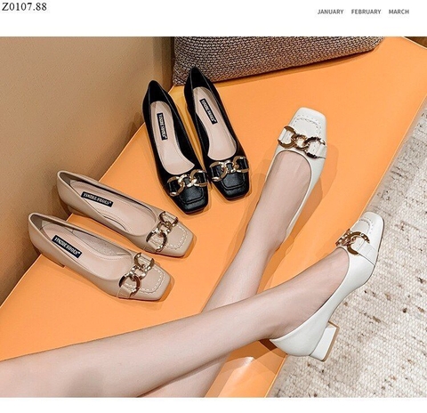 Giầy mũi vuông đế trụ-TN6.0107