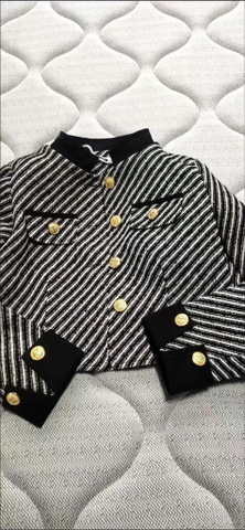 Áo khoác dạ sọc-R23.2506