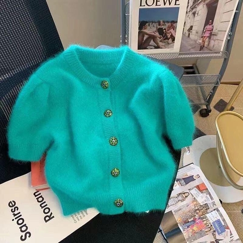 Áo len lông xanh-TN4.1608