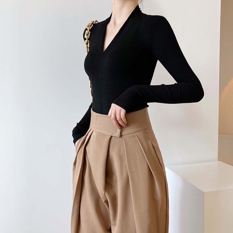 Áo cổ V tay dài-TN8.1607