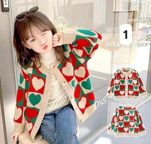 Áo cdg hoạ tiết bé gái-R24.0207