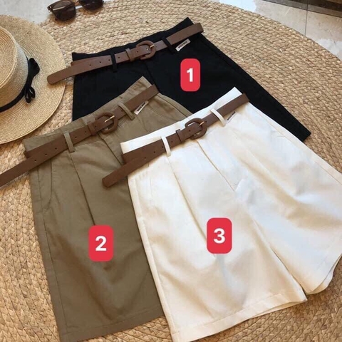 Quần short nữ kemd đai - R18.1005