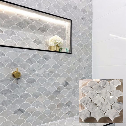 Ứng dụng của gạch vảy cá trong trang trí nội ngoại thất