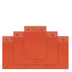 Ngói hài vuông tráng men Gốm Đất Việt