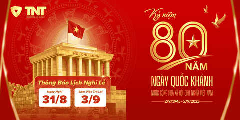 THÔNG BÁO NGHỈ LỄ QUỐC KHÁNH 2/9